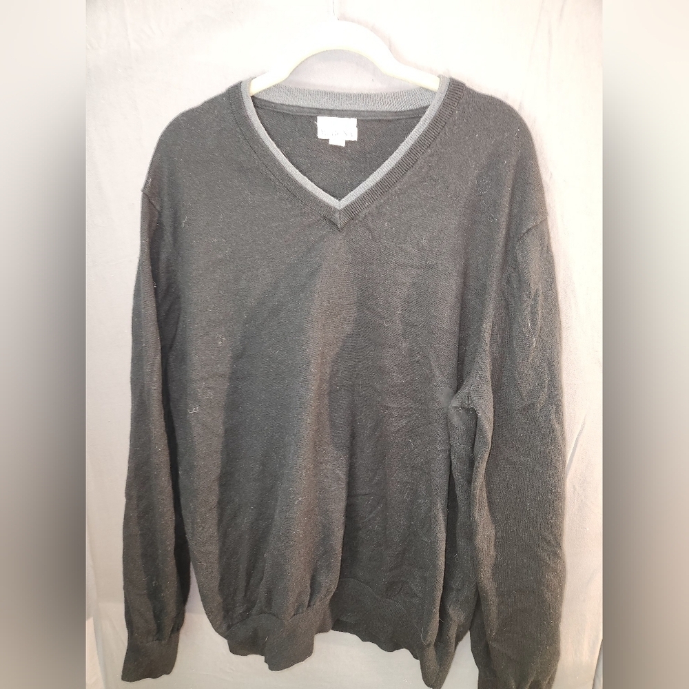 Merona Charcoal V-Neck Sweater for Men
